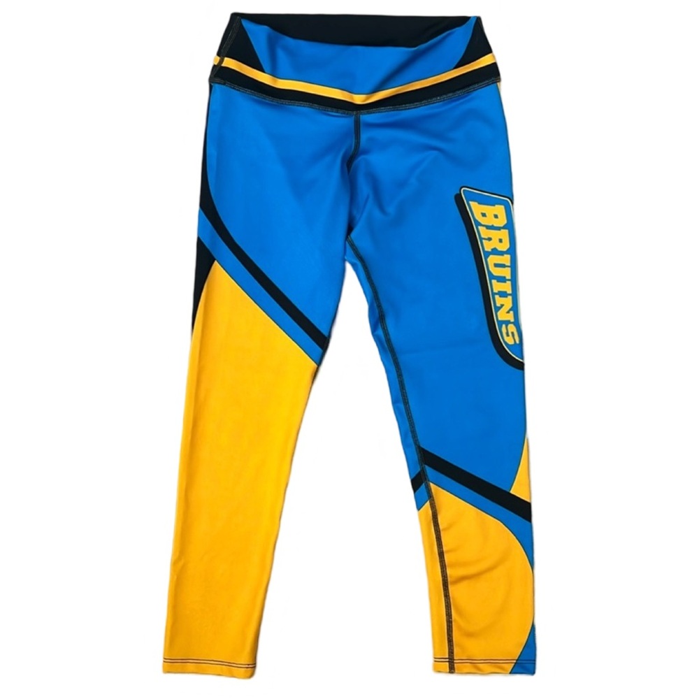 UCLA Bruins women’s athletic leggings blue gold one size athleisure